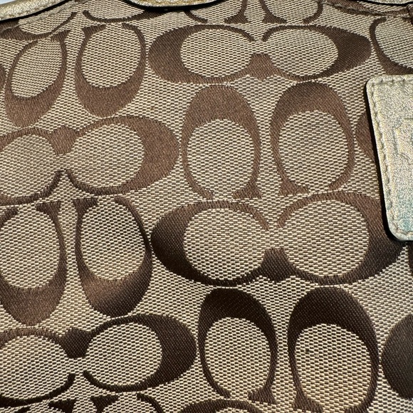 Coach bleecker canvas tote shoulder bag - Picture 6 of 8